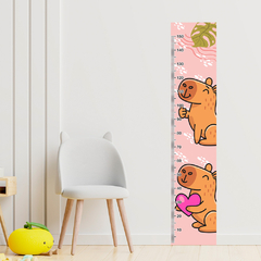 Régua de Crescimento Infantil Adesivo Capivara Quarto Menina Menino Bebê - 059reg na internet