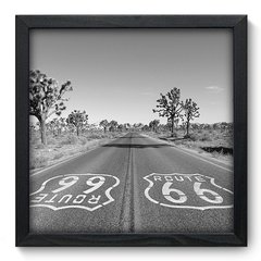 Quadro Decorativo com Moldura - Rota 66 - 060qnm