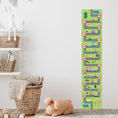 Régua de Crescimento Infantil Adesivo Carros Cidade Quarto Menino Bebê - 060reg - comprar online