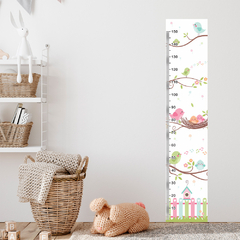 Régua de Crescimento Infantil Adesivo Passarinhos Galhos Quarto Bebê - 061reg - comprar online