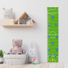 Régua de Crescimento Infantil Adesivo Futebol Quarto Menino Bebê - 062reg