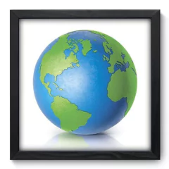 Quadro Decorativo com Moldura - Globo - 064qnd