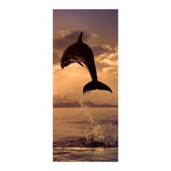 Adesivo Decorativo de Porta - Golfinho - Mar - 065cnpt na internet