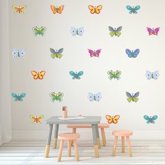 Adesivo de Parede Infantil 36 Borboleta Colorida Quarto Menina - 066ir