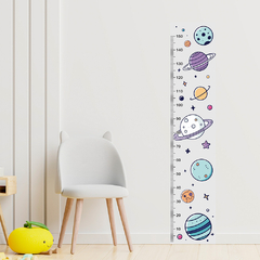 Régua de Crescimento Infantil Adesivo Planetas Quarto Menina Menino Bebê - 066reg na internet