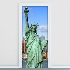 Adesivo Decorativo de Porta - Estátua da Liberdade - 070cnpt