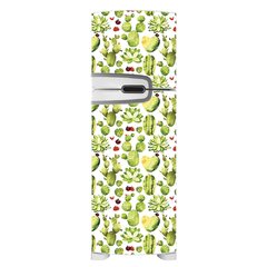 Adesivo Decorativo de Geladeira - Cactos - Natureza - 071gel