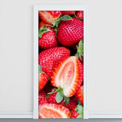 Adesivo Decorativo de Porta - Morango - Frutas - 072cnpt