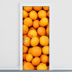 Adesivo Decorativo de Porta - Laranja - Frutas - 075cnpt