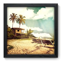 Quadro Decorativo com Moldura - Praia - 075qnp