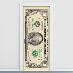 Adesivo Decorativo de Porta - Dólar - 076cnpt