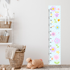 Régua de Crescimento Infantil Adesivo Flores Quarto Menina Menino Bebê - 076reg - comprar online