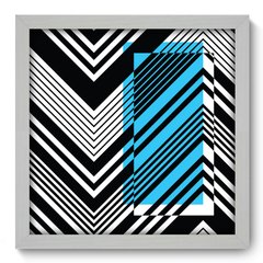 Quadro Decorativo com Moldura - Chevron - 078qna - comprar online
