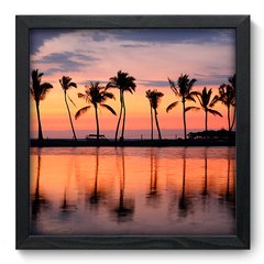 Quadro Decorativo com Moldura - Coqueiros - 078qnp