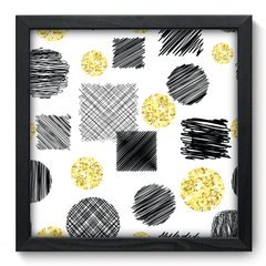 Quadro Decorativo com Moldura - Rabiscos - 080qna