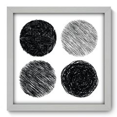 Quadro Decorativo com Moldura - Rabiscos - 081qna - comprar online