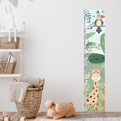 Régua de Crescimento Infantil Adesivo Safari Animais Menino Menina Bebê - 081reg na internet