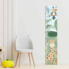 Régua de Crescimento Infantil Adesivo Safari Animais Menino Menina Bebê - 081reg - Allodi