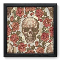 Quadro Decorativo com Moldura - Caveira - 084qnd