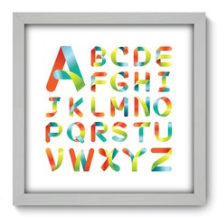 Quadro Decorativo com Moldura - Alfabeto - 085qnd - comprar online