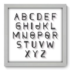 Quadro Decorativo com Moldura - Alfabeto - 086qnd - comprar online