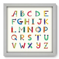 Quadro Decorativo com Moldura - Alfabeto - 087qnd - comprar online