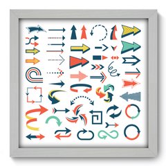 Quadro Decorativo com Moldura - Setas - 088qnd - comprar online