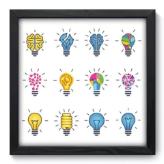 Quadro Decorativo com Moldura - Idéias - 089qnd
