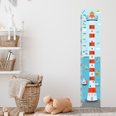 Régua de Crescimento Infantil Adesivo Navio Farol Quarto Menino - 090reg na internet