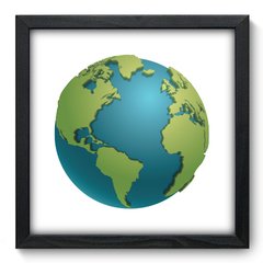 Quadro Decorativo com Moldura - Globo - 096qnd