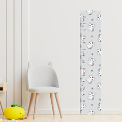 Régua de Crescimento Infantil Adesivo Gatinho Baby Quarto Menino Menina - 096reg - Allodi