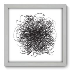 Quadro Decorativo com Moldura - Rabiscos - 098qna - comprar online