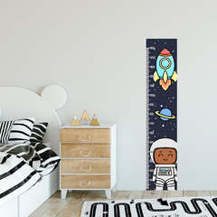 Régua de Crescimento Infantil Adesivo Astronauta Foguete Espaço - 099reg - loja online