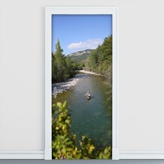 Adesivo Decorativo de Porta - Natureza - Rio - 1003cnpt