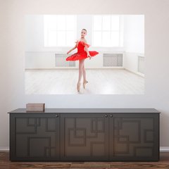 Painel Adesivo de Parede - Bailarina - Ballet - 1018pn