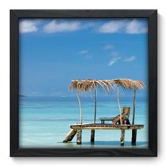 Quadro Decorativo com Moldura - Praia - 101qnp