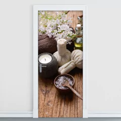 Adesivo Decorativo de Porta - Spa - Estética - 1033cnpt