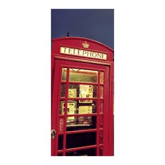 Adesivo Decorativo de Porta - Cabine Telefônica - 1043cnpt na internet