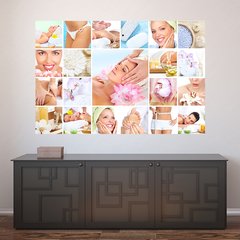 Painel Adesivo de Parede - Spa - Massagem - 1043pn