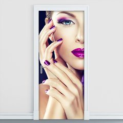 Adesivo Decorativo de Porta - Salão de Beleza - 1050cnpt
