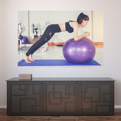 Painel Adesivo de Parede - Fitness - Pilates - 1054pn