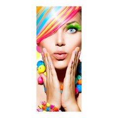 Adesivo Decorativo de Porta - Salão de Beleza - 1061cnpt na internet