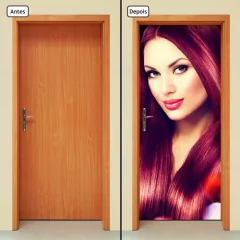 Adesivo Decorativo de Porta - Salão de Beleza - 1063cnpt - comprar online