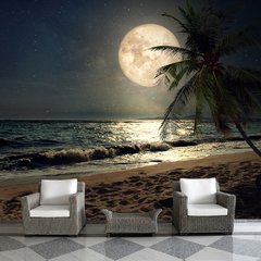 Papel de Parede Praia Paisagem Mar Natureza Sala Painel Adesivo - 106pc