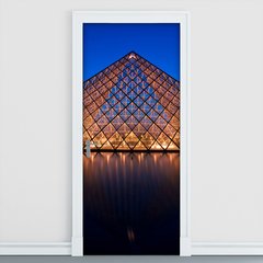 Adesivo Decorativo de Porta - Museu do Louvre - 1073cnpt