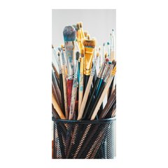 Adesivo Decorativo de Porta - Pincéis de Pintura - 1074cnpt na internet