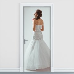 Adesivo Decorativo de Porta - Noiva - 1079cnpt