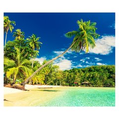 Papel de Parede Praia Paisagem Coqueiro Natureza Sala Painel Adesivo - 107pc na internet