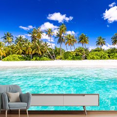 Papel de Parede Praia Paisagem Mar Natureza Sala Painel Adesivo - 108pc