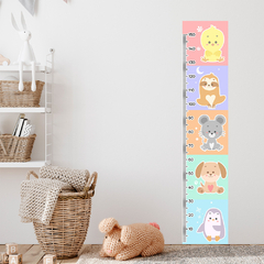 Régua de Crescimento Infantil Adesivo Animais Fofos Quarto Menino Menina - 108reg na internet